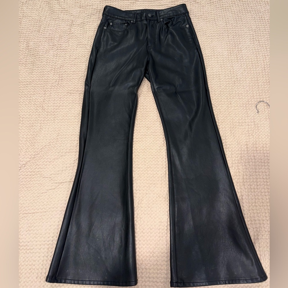 American eagle fake leather pants